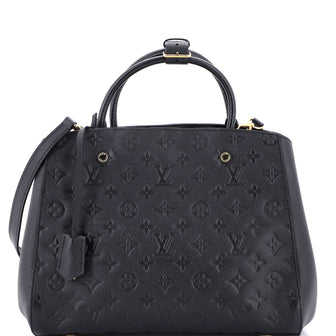Louis Vuitton Montaigne Handbag Monogram Empreinte Leather MM