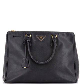 Prada Double Zip Lux Tote Saffiano Leather Large