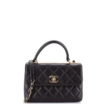 Chanel Trendy CC Top Handle Bag Quilted Lambskin Small