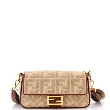 Fendi Baguette NM Bag Zucca Embroidered Canvas Medium