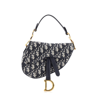 Christian Dior Saddle Handbag Oblique Canvas Mini