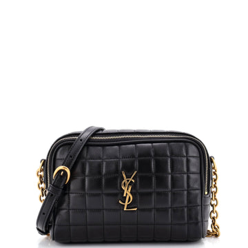 Saint Laurent Cassandre Chain Camera Bag Quilted Leather Mini