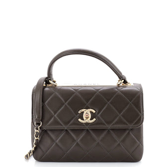 Chanel Trendy CC Top Handle Bag Quilted Lambskin Small
