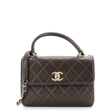 Chanel Trendy CC Top Handle Bag Quilted Lambskin Small