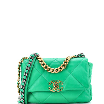 Chanel 19 Flap Bag Quilted Leather Medium