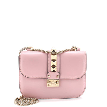 Valentino Garavani Glam Lock Shoulder Bag Leather Small