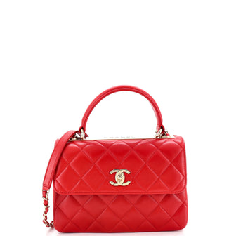 Chanel Trendy CC Top Handle Bag Quilted Lambskin Small