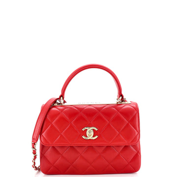 Chanel Trendy CC Top Handle Bag Quilted Lambskin Small