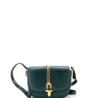 Gucci Sylvie 1969 Shoulder Bag Lizard Small