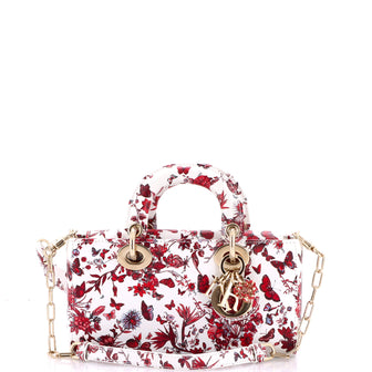 Christian Dior Lady D-Joy Bag Printed Leather Small