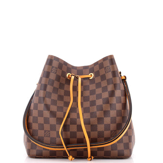 Louis Vuitton NeoNoe Handbag Damier with Leather MM