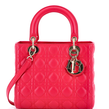 Christian Dior Lady Dior Bag Cannage Quilt Lambskin Medium