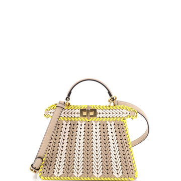Fendi Peekaboo ISeeU Bag Woven Leather Small