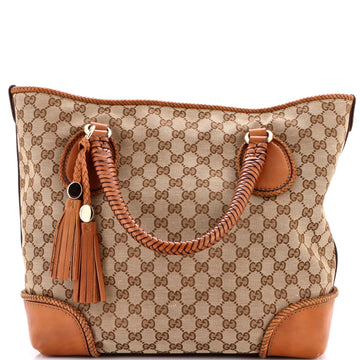 Gucci Marrakech Top Handle Tote GG Canvas Medium