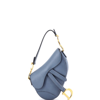 Christian Dior Saddle Handbag Leather Mini