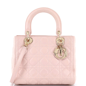 Christian Dior Lady Dior Bag Cannage Quilt Lambskin Medium