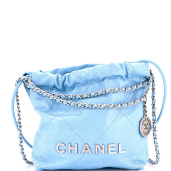 Chanel 22 Chain Hobo Quilted Calfskin Mini