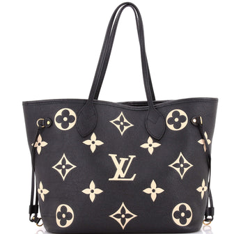 Louis Vuitton Neverfull NM Tote Bicolor Monogram Empreinte Giant MM