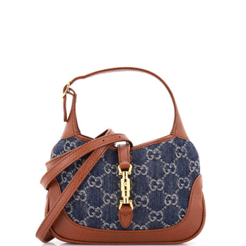 Gucci Jackie 1961 Hobo GG Denim Mini