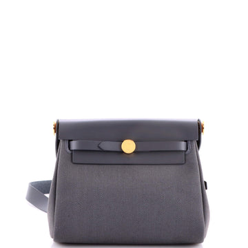 Hermes Herbag Zip Toile and Leather 20