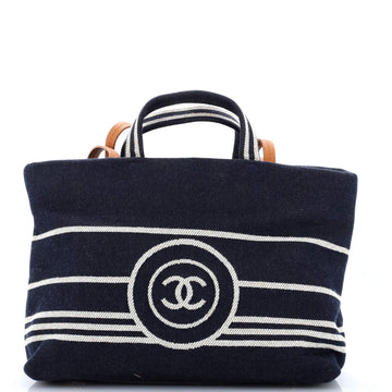Chanel CC Shopping Tote Denim Large