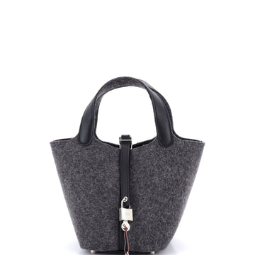 Hermes Picotin Lock Bag Felt with Leather PM