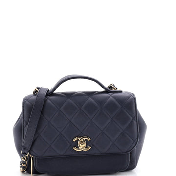 Chanel Business Affinity Flap Bag Quilted Caviar Small