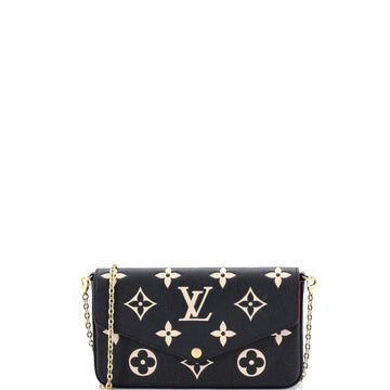 Louis Vuitton Felicie Pochette Bicolor Monogram Empreinte Giant