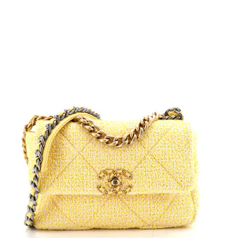 Chanel 19 Flap Bag Quilted Tweed Medium