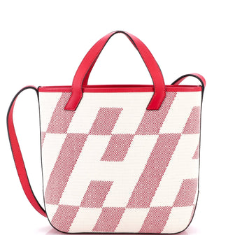 Hermes Cabas H en Biais Tote Canvas with Leather 27