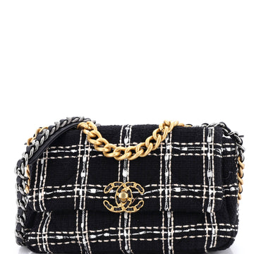 Chanel 19 Flap Bag Quilted Tweed Medium