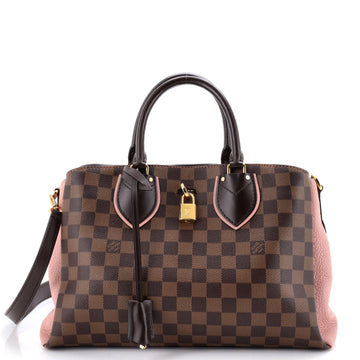Louis Vuitton Normandy Handbag Damier and Leather