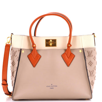 Louis Vuitton On My Side Tote Monogram Tuffetage Leather MM