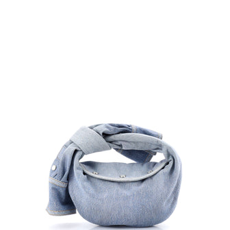 Bottega Veneta BV Jodie Hobo Shirt Effect Denim Mini