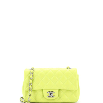 Chanel Classic Single Flap Bag Quilted Lambskin Mini