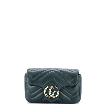 Gucci GG Marmont Flap Bag Matelasse Leather Super Mini
