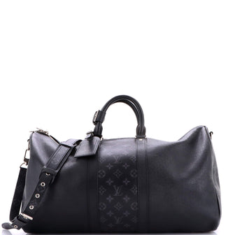 Louis Vuitton Keepall Bandouliere Bag Monogram Taigarama 50