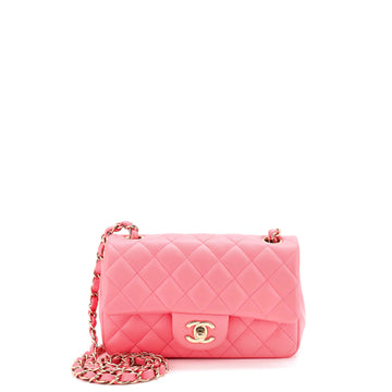 Chanel Classic Single Flap Bag Quilted Lambskin Mini