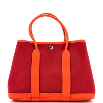 Hermes Garden Party Tote Toile and Leather 30