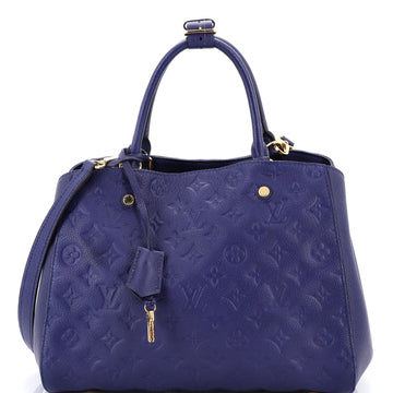 Louis Vuitton Montaigne Handbag Monogram Empreinte Leather MM