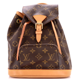 Louis Vuitton Vintage Montsouris Backpack Monogram Canvas PM