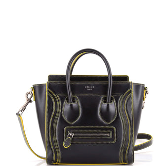 Celine Luggage Bag Smooth Leather Nano