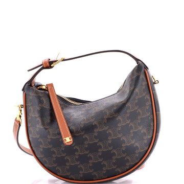 Celine Lulu Bag Triomphe Coated Canvas Teen