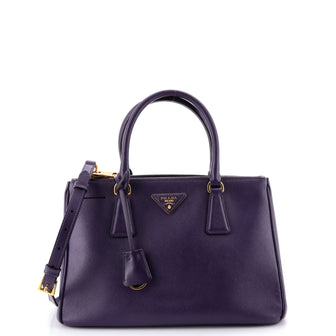 Prada Double Zip Lux Tote Saffiano Leather Small