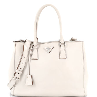Prada Galleria Double Zip Tote Leather Medium