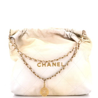 Chanel 22 Chain Hobo Quilted Ombre Leather Medium