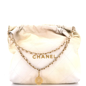 Chanel 22 Chain Hobo Quilted Ombre Leather Medium