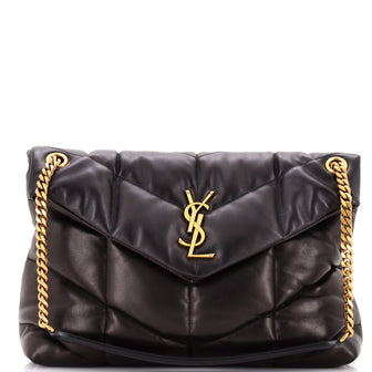 Saint Laurent Loulou Puffer Shoulder Bag Quilted Leather Medium