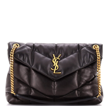 Saint Laurent Loulou Puffer Shoulder Bag Quilted Leather Medium