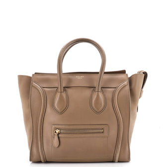 Celine Luggage Bag Smooth Leather Mini